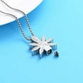 thumbnail image 6 of Marijuana Leaf Urn Necklace for Ashes for Men Women Adults Stainless Steel Maple Leaf Cremation Jewelry Urn Pendant, 6 of 7