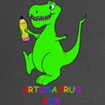 thumbnail image 2 of CafePress - Artosaurus Rex Maternity Dark T Shirt - Maternity Dark T-Shirt, 2 of 3