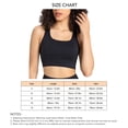thumbnail image 5 of Sujetador deportivo con cuello en U para mujer, elástico, Color puro, dobladillo ancho, espalda hueca, Yoga, Fitness, entrenamiento, sujetador para correr, negro 10, 5 of 5