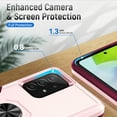 thumbnail image 5 of Designed for Samsung Galaxy A52 5G Case, Military-Grade Drop Protection, Shockproof Phone Case Cover, Magnetic Car Mount Ring Kickstand Bumper Hard Case for Samsung Galaxy A52 5G,Pink + Rose, 5 of 8