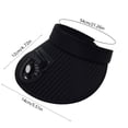 thumbnail image 3 of Ycandiee Sun Visor Hat with Fan, USB Charging Fan Visor Hat, Cap with Fan, Large Area Sun Protection for Adult Kids, 3 of 6