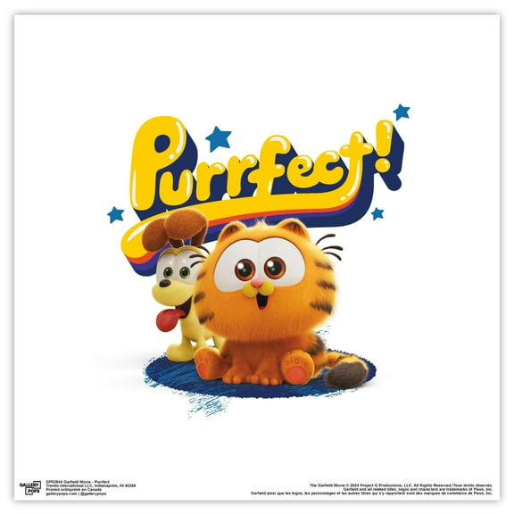 Gallery Pops The Garfield Movie - Purrfect Wall Art, Unframed Version, 12" x 12"