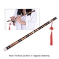 thumbnail image 4 of Woodwind Pluggable Handmade Bitter Bamboo Flute/Dizi Traditional Chinese Musical Woodwind Instrument in E Key for Beginner Study Level, 4 of 7