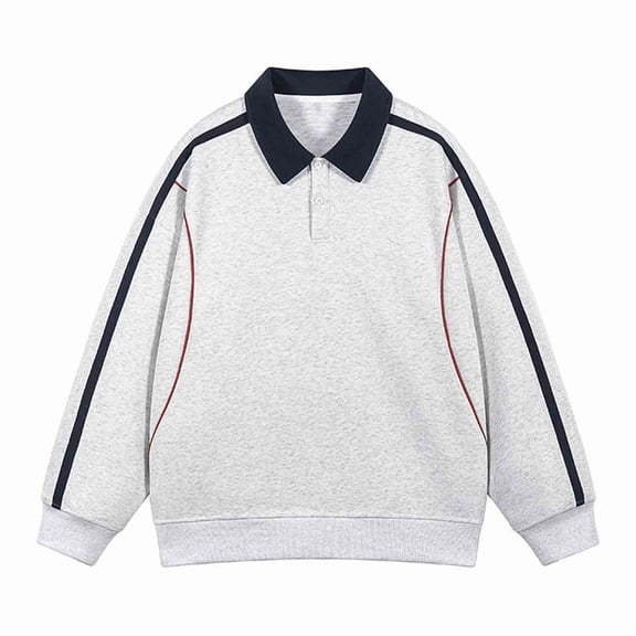 Mens Shirts Men’s Fall Winter Shirts Lapel Collar Button Up Pullover Long Sleeve Loose Fit Sweatshirts 2025 Classic Texture Tops