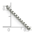 thumbnail image 2 of 925 Sterling Silver 1.4mm Box Chain Necklace With 2in Ext. 18 Inch Chain Necklace for Women and Men, 2 of 2