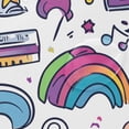 thumbnail image 4 of Yayeee Shower Curtain with Hooks 72"x72" Waterproof Fabric Bathroom Hanging Decor, Purple Doodle Pattern, 4 of 5