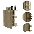 thumbnail image 4 of TUHOME Bar Cart Engineered Wood Bar Carts in Beige, 4 of 7