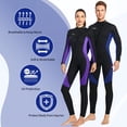 thumbnail image 4 of Men Women Wetsuit 3mm Neoprene Full Diving Suits Long Sleeve Thermal Sun Protection Stretch Wetsuits for Surfing Snorkeling Canoeing, 4 of 6