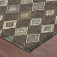 thumbnail image 3 of Addison Rugs Chantille Indoor/Outdoor Transitional Diamond Chocolate Machine Washable Round Rug, 8' x 8', 3 of 7