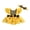 Yellow, variant on Infant Baby Girl Summer Clothes Ruffle Fly Sleeve Romper Dress Animal Print Bodysuit Playsuits 3-18M