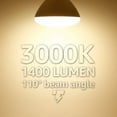 thumbnail image 6 of TORCHSTAR 16-Pack BR40 LED Light Bulbs, 17W=100W, 1400lm, Dimmable, E26 Base, Indoor Flood Light for Cans, Recessed Kit, UL Listed, 3000K Warm White, 6 of 7