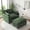 Green, variant on AISWORD Oversized Modular Sectional Sofa with Ottoman, Upholstered Deep Seat Chaise Lounge with Pillows for Living Room, Black