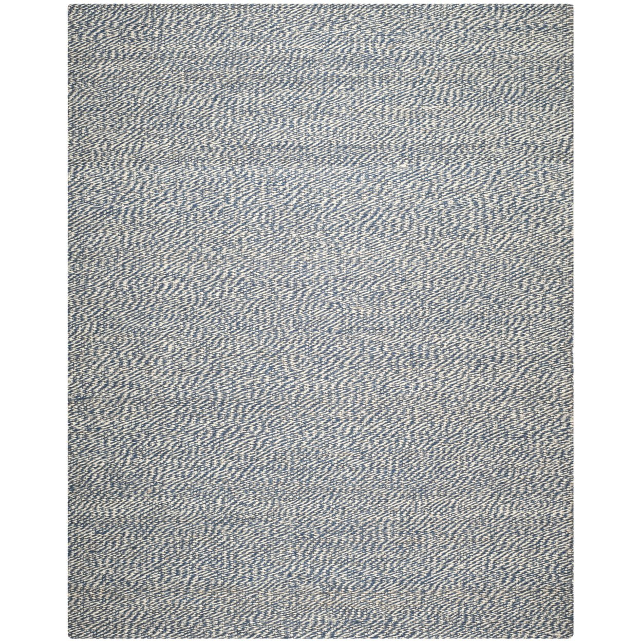 SAFAVIEH Natural Fiber Lars Braided Jute Runner Rug, Blue/Ivory, 2'6" x 8'