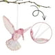 thumbnail image 3 of Adorno colgante de colibrí acrílico, brillante, iridiscente, para árbol de Navidad, color rosa, 3 of 7