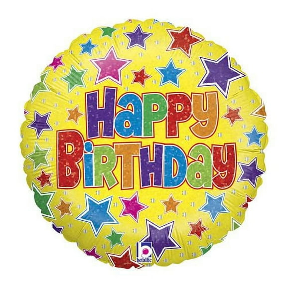 Burton & Burton Happy Birthday 36" Bold Stars Balloon