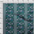 thumbnail image 3 of oneOone Cotton Poplin Twill Teal Green Fabric Asian Paisley Fabric For Sewing Printed Craft Fabric By The Yard 56 Inch Wide, 3 of 4