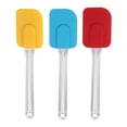 thumbnail image 7 of 3pcs Kitchen Cooking Flexible Silicone Spatula Set Heat Resistant Turner Scraper Baking Utensils Blue Yellow Red, 7 of 7