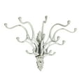 thumbnail image 1 of Creative Co-Op Antique Decorative Cast Iron Multi Hook Wall Hanger With 15 Hooks Distressed White, 1 of 5