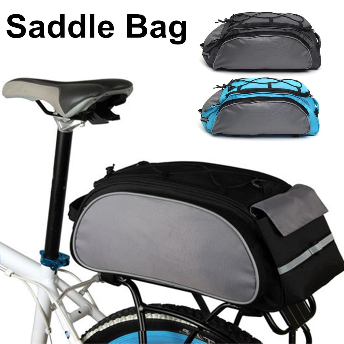 Bicycle bag station wagon backseat mountain bike equipment bag portable tail bag 