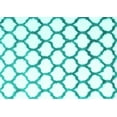 thumbnail image 1 of Ahgly Company Indoor Rectangle Trellis Turquoise Blue Contemporary Area Rugs, 4' x 6', 1 of 4