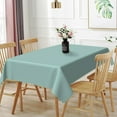 thumbnail image 2 of 84x60 Inch Solid Color Rectangle Tablecloth Morandi Iceberg Blue Table Cloth Cover for Indoor Dining Room Table Protector Modern Simple Thick Linen Tablecloths, 2 of 5