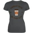thumbnail image 1 of Halloween Pumpkin Spice Up Your Life Juniors Soft T Shirt Asphalt SM, 1 of 2