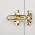 thumbnail image 3 of Home Security Door Lock Swing Bar - Gold Alloy Anti-Theft Door Guard Latch - For Front Door and Interior Door - Security Reinforcement Door Stopper - Gold, 3 of 4