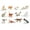 12pcs Cat, variant on 12Pcs Mini Dog Figurines Toy Set, Realistic Detailed Plastic Puppy Figures Playset, Painted Hand Cake Dogs To Ornament, Tiny