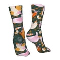 thumbnail image 7 of Xecao Roosters and Chicks Print Fashion No Heel Casual Crew Socks Cushioned Breathable for Men Women - Moisture wicking,Not easy to fade Suitable for daily, 7 of 7