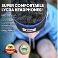thumbnail image 3 of CozyPhones Sleep Headphones & Travel Bag, Lycra Cool Mesh Lining and Ultra Thin Speakers. Perfect for Sleeping, Sports, Air Travel, Meditation and Relaxation - Black with Blue Liner, 3 of 5