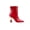 Red, variant on Lady Couture Crown Jewel Metallic Heel Bootie, Silver, 11