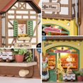 thumbnail image 4 of rolife DIY Miniature Coffee Shop Kit with LED Dollhouse Accessories, 4 of 8