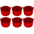 thumbnail image 1 of 6-Piece Silicone Baking Cups for Air Fryer,Versatile Ramekins for Eggs,Muffins,Cupcakes Heat Resistant,Non-Stick,Multi-Color Set, 1 of 6