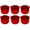 Red, variant on Multifunctional Silicone Ramekins 6 Pcs Baking Cups For Air Fryer Perfect For Muffins And Egg Dishes Non Design