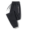 thumbnail image 2 of Autumn Men's Sport Pants Casual Knitted Trousers With Zipper Pockets Solid Color Jogger pants Male pantalon chandal hombre, 2 of 5