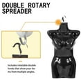 thumbnail image 5 of FDW Female Mannequin Torso Mannequin with Metal Hook, 27", Black, 4 Piece, 5 of 7