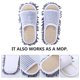 thumbnail image 2 of 1 par de pantuflas de microfibra para limpieza de pisos, pantuflas para el hogar, 2 of 5