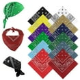 thumbnail image 1 of One Dozen/3pcs Assorted Bandanas 22X22 Inch 100% Cotton Novelty Double Sided Print Paisley Cowboy Bandana Party Favor Scarf Headband Handkerchiefs, 1 of 7
