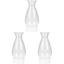 3 Pack Kerosene Lampshade Glass Chimney Oil Light Globe Wick Burner House Ornaments