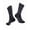 Black, variant on Compression Crew Socks for Men and Women, 2 Pairs Cushioned Dress Socks for Hiking Running, White/Black/Blue