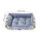 thumbnail image 3 of Sofa Vama Ropa de Cama Cama rectangular para mascotas, para gatos y perros, extra gruesa, cálida, con cojín de felpa, suave, para uso en interiores y exteriores. for Navideño, 3 of 4