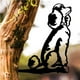 thumbnail image 4 of Billuyoard Silueta de perro de Metal, estacas de jardín de estilo bonito, miniaturas de arte, artesanías de pared, estatua hueca para patio, Decoración del hogar, 4 of 6