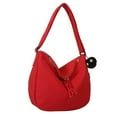 thumbnail image 1 of Sac Hobo pour Femmes Grande Capacité Sac Messager Harajuku Mode avec Pendentif Duveteux, 1 of 10