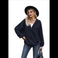 thumbnail image 3 of Sudadera con Capucha y Cremallera de Larga Azul Marino Talla S, 3 of 10