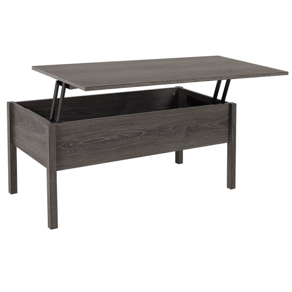 HomCom 39" Modern Lift Top Coffee Table Desk with Storage