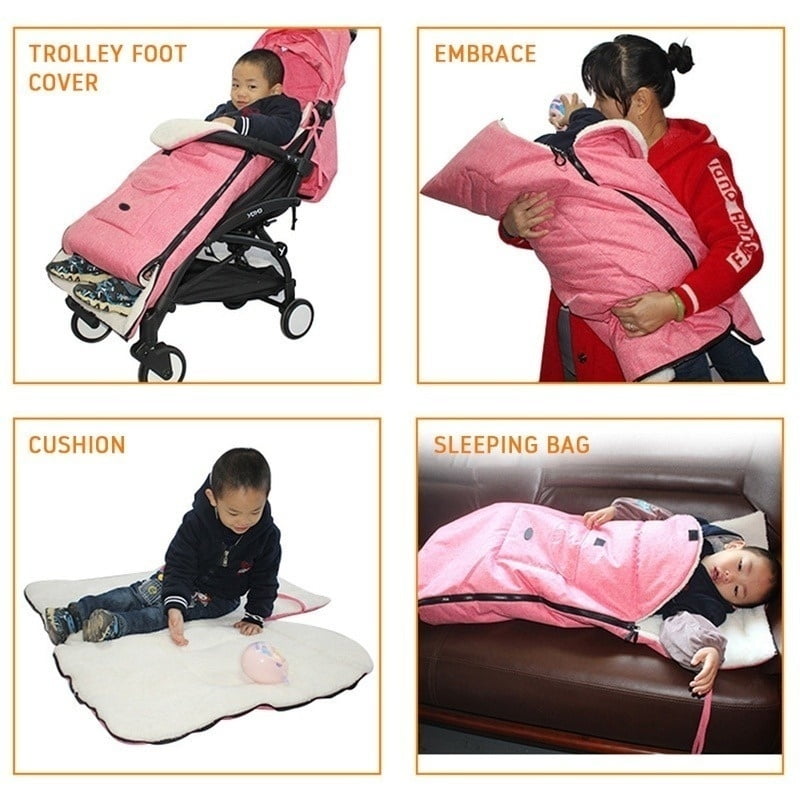 Universal Baby Toddler Stroller Foot Muff Cover Windproof Warm Padded Pushchair 