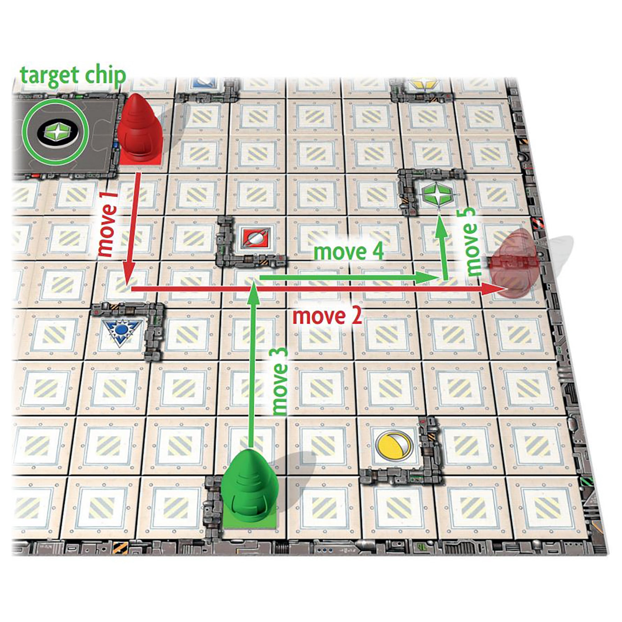 Rio Grande Games: Ricochet Robots - Abstract Strategy Board Game, Moving Robots, Find The Shortest Route, Party Game, Ages 14+, 1-100 Players