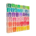 thumbnail image 2 of Cora Niele 'Rainbow Flipflops' Canvas Art, 2 of 3