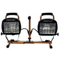 thumbnail image 3 of Designers Edge L14SLED Orange 1000-Watt Twin-Head Adjustable to 68" Halogen Work Light with Telescoping Tripod Stand, 3 of 4