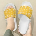 thumbnail image 3 of Psesaysky Yellow Slide Sandals for Women Girls Animal Paw Printed Sandals Anti-Slip Lightweight Bathroom Sandals Beach Sandals Shoes, 3 of 4